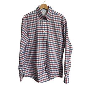 Brooks Brothers Regent Checked Button Down Large